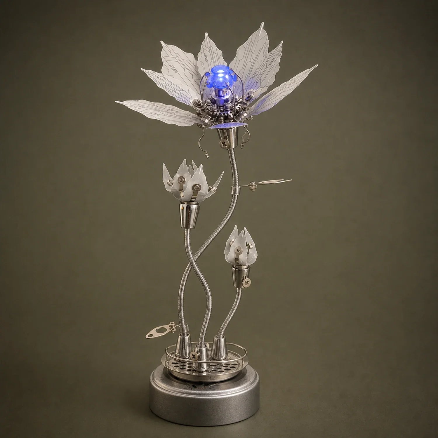 BysageCraft Mechanical Lycoris Metal Model Kit for Illuminated Kinetic Flower Sculpture 1