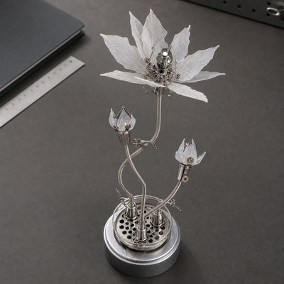 BysageCraft Mechanical Lycoris Metal Model Kit for Illuminated Kinetic Flower Sculpture 14