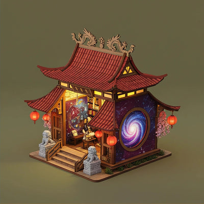 BysageCraft Nebula Retreat Book Nook DIY Miniature Kit 2