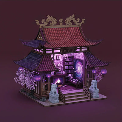 BysageCraft Nebula Retreat Book Nook DIY Miniature Kit 3