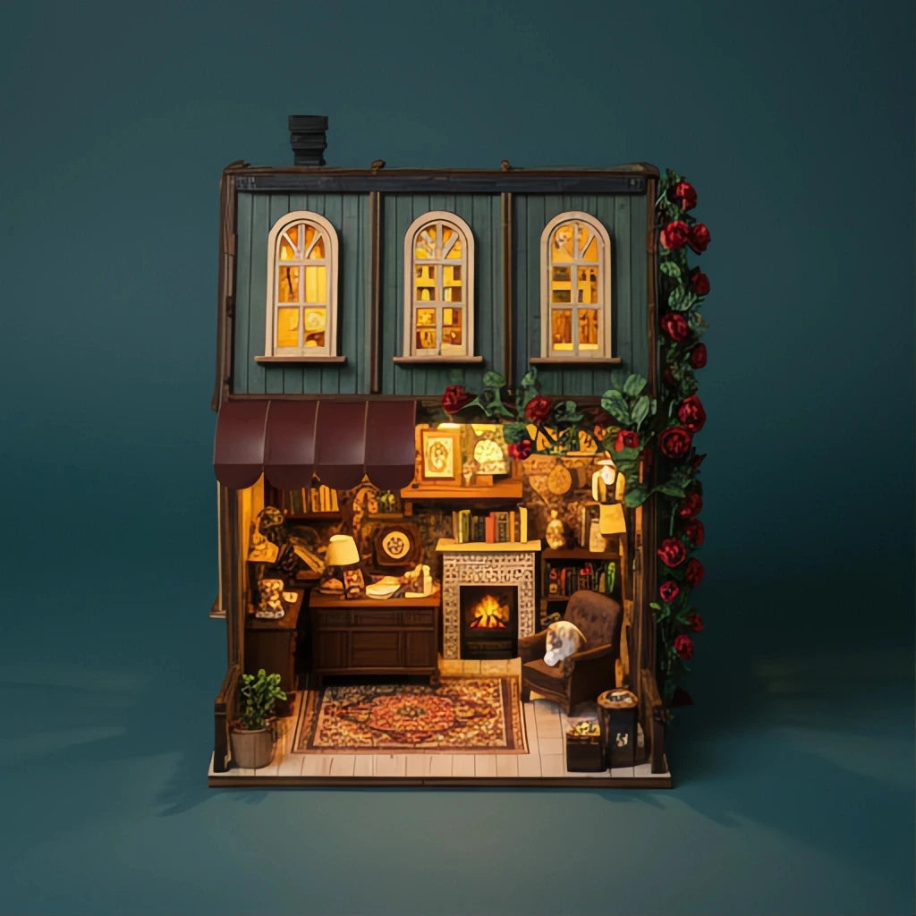 BysageCraft Rose Detective Agency DIY Book Nook Kit 1