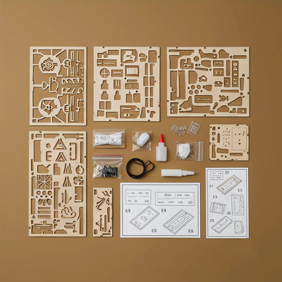 BysageCraft Rose Detective Agency DIY Book Nook Kit 4