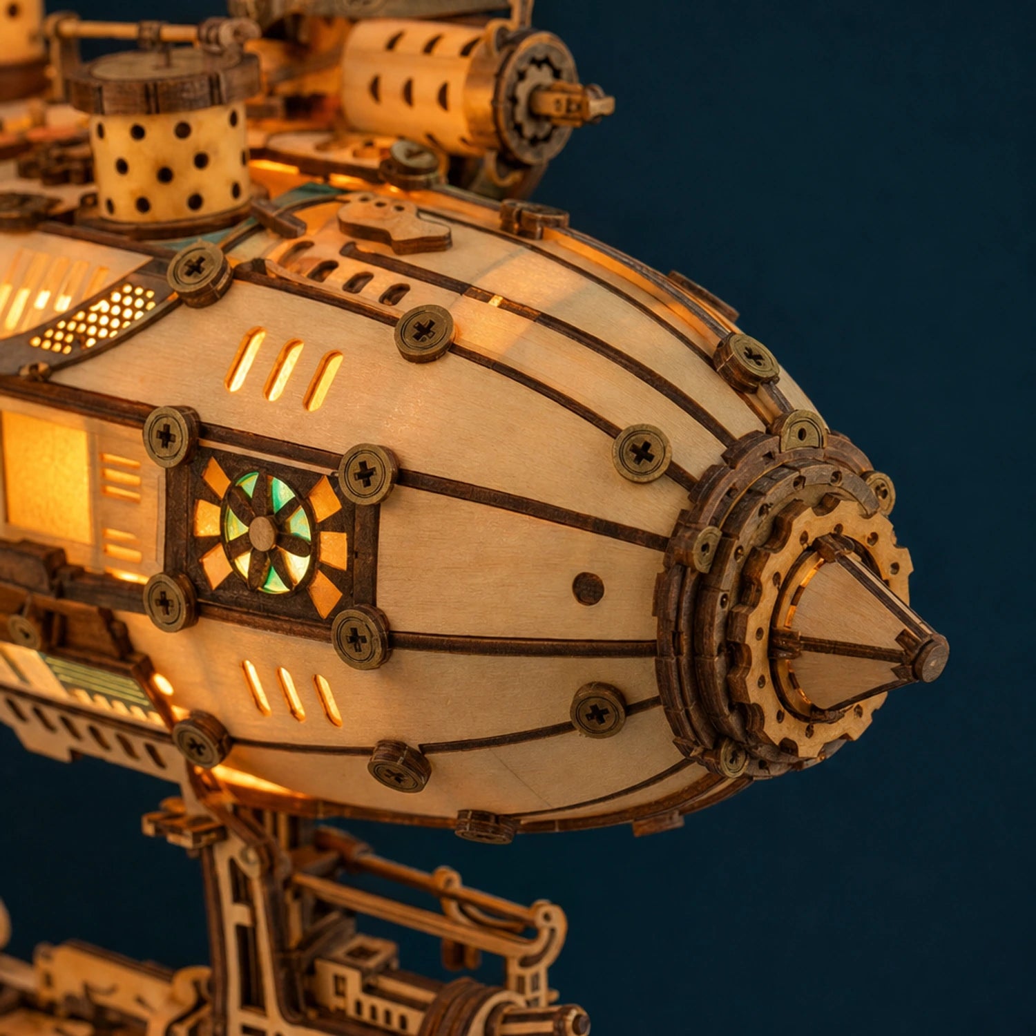 BysageCraft Steampunk Airships 3D Wooden Puzzle Kit 5