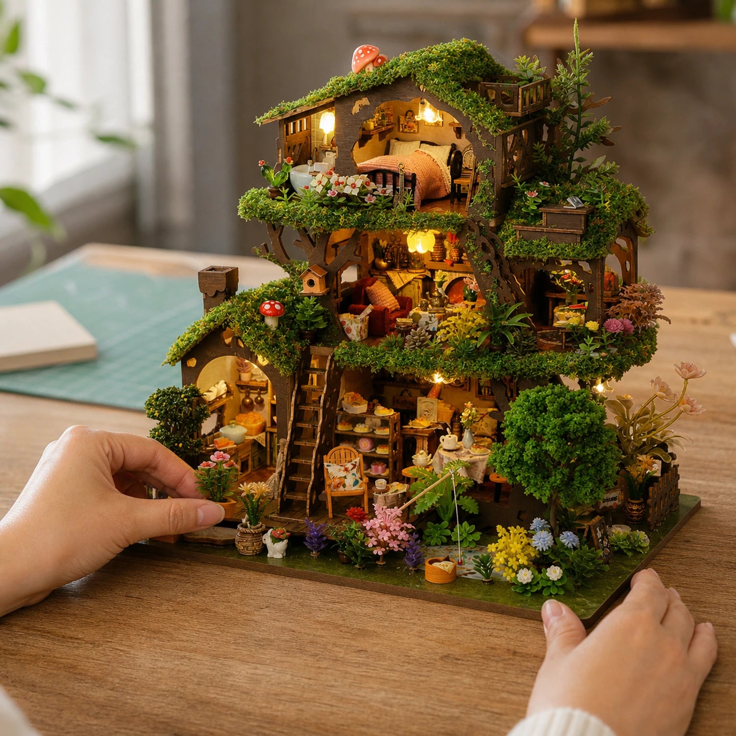 BysageCraft Time Treehouse DIY Miniature Kit 8