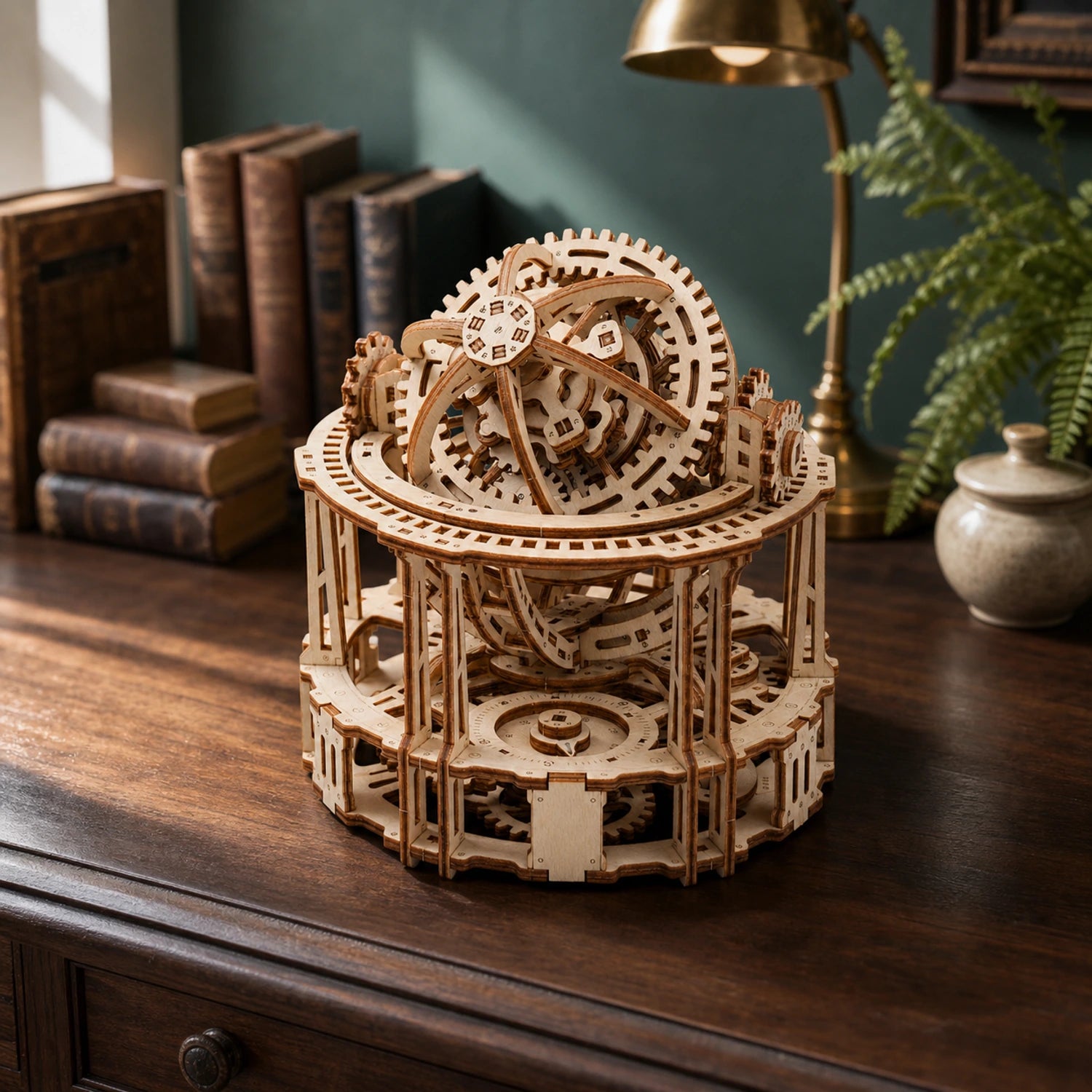 BysageCraft Tourbillon Timer 3D Wooden Puzzle Kit 4