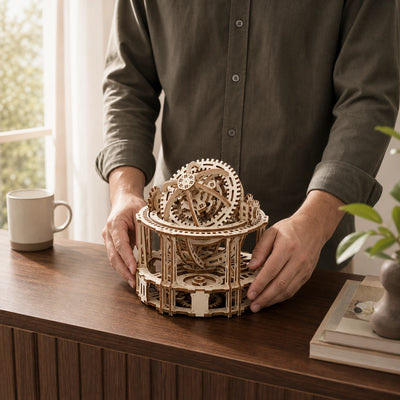 BysageCraft Tourbillon Timer 3D Wooden Puzzle Kit 6